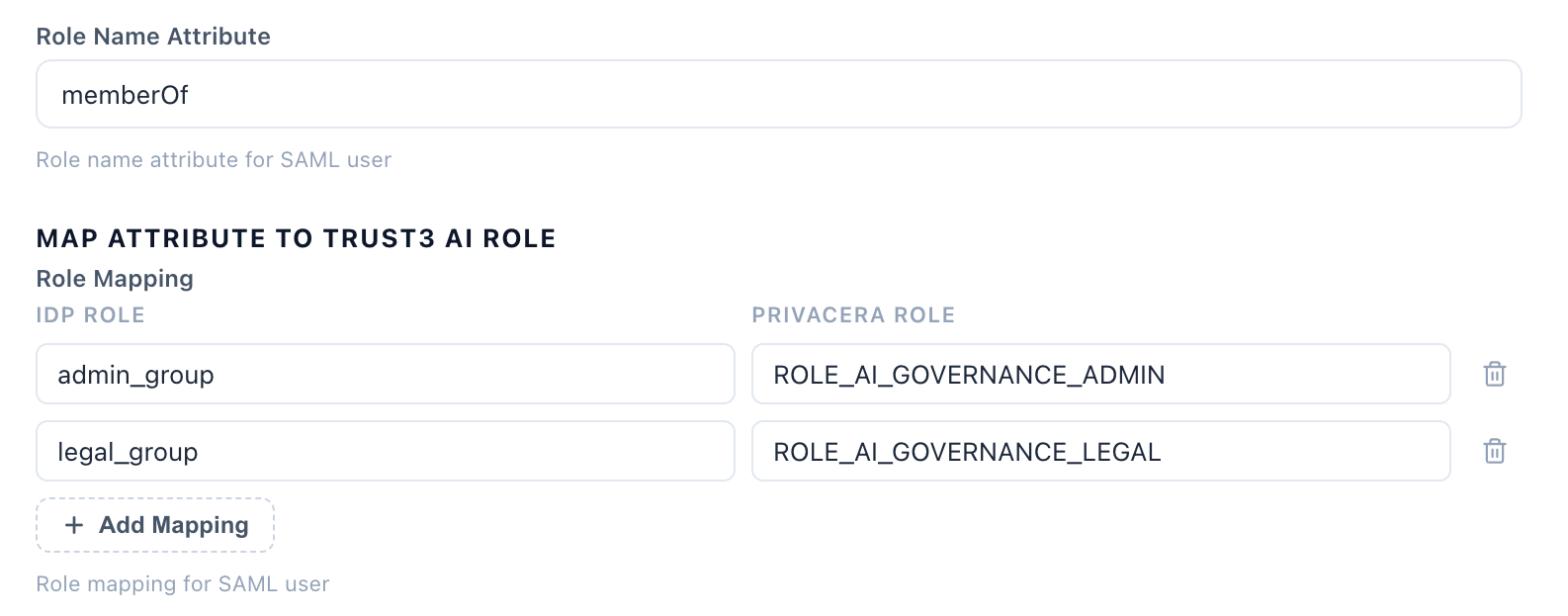 Trust3 AI portal SSO role mapping