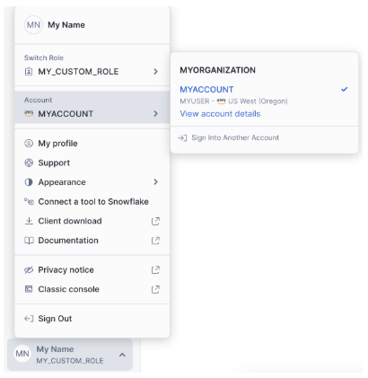 Finding Snowflake Account Identifier